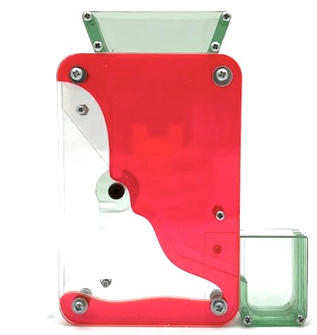 Cut-out photo of the candy dispenser