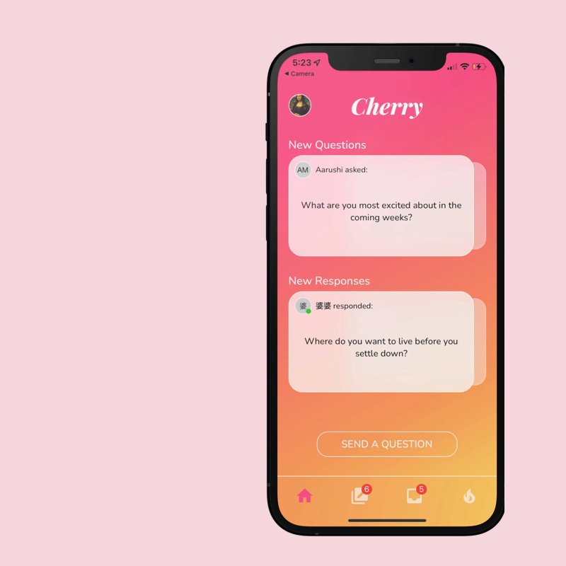 Cherry app shown on two phones