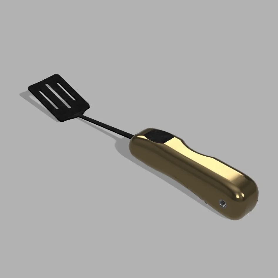 Spatulove: an ergonomic spatula with a titanium and rubber handle